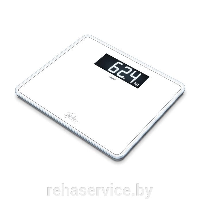 Стеклянные весы Beurer GS 410 SignatureLine (белые) от компании Магазин товаров для здоровья - Rehaservice - фото 1