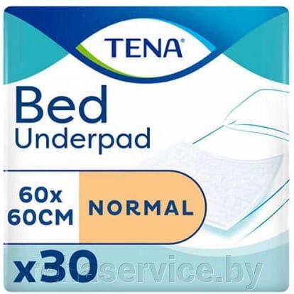 TENA Простыни (пеленки) впитывающие Bed Underpad Normal 60x60, 30 шт. от компании Магазин товаров для здоровья - Rehaservice - фото 1