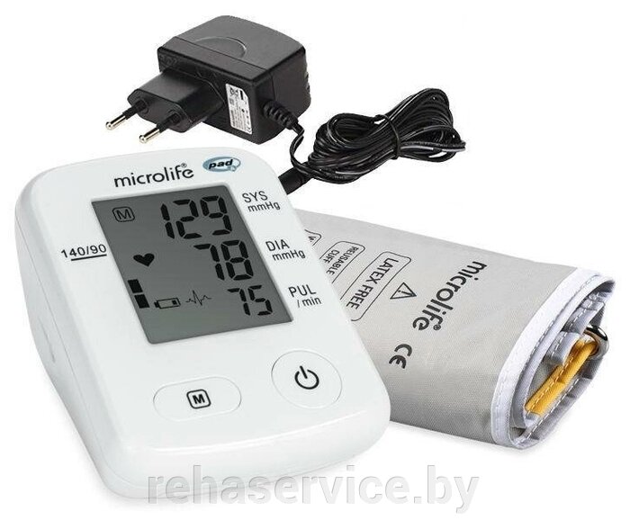 Тонометр автоматический A2 Standard Microlife (Манжета 22-42 см., с адаптером) от компании Магазин товаров для здоровья - Rehaservice - фото 1