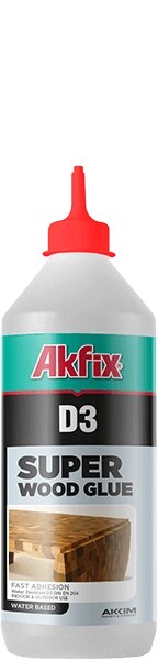 Akfix D3 высокопрочный водостойкий клей ПВА D3 500 гр. Белый от компании ЧТУП «АннаДекор» - фото 1