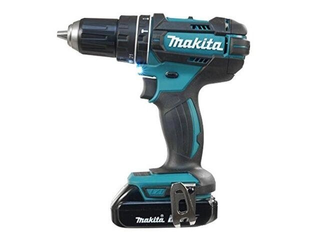 Аккум. ударная дрель-шуруповерт MAKITA LXT DHP 482 SYE в чем. (18.0 В, 2 акк., 1.5 А/ч Li-Ion, 2 скор., 62 Нм, от компании ЧТУП «АннаДекор» - фото 1