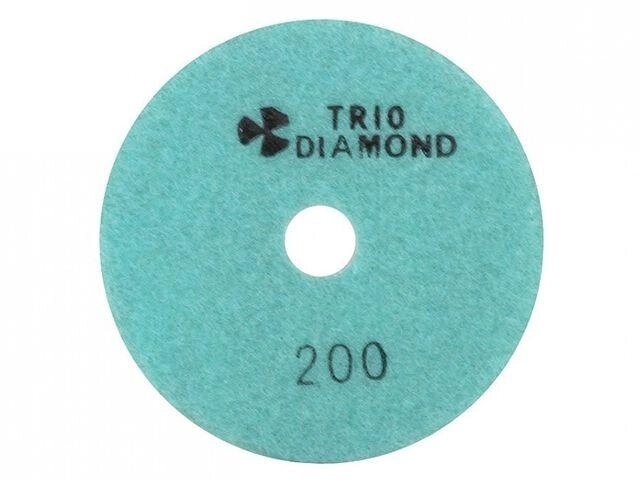 Алмазный гибкий шлифкруг "Черепашка" 100 № 200 (мокрая шл.) (Trio-Diamond) от компании ЧТУП «АннаДекор» - фото 1