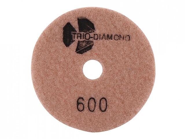 Алмазный гибкий шлифкруг "Черепашка" 100 № 600 (мокрая шл.) (Trio-Diamond) от компании ЧТУП «АннаДекор» - фото 1