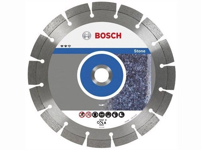 Алмазный круг 125х22 мм по камню сегмент. STANDARD FOR STONE BOSCH ( сухая резка) от компании ЧТУП «АннаДекор» - фото 1