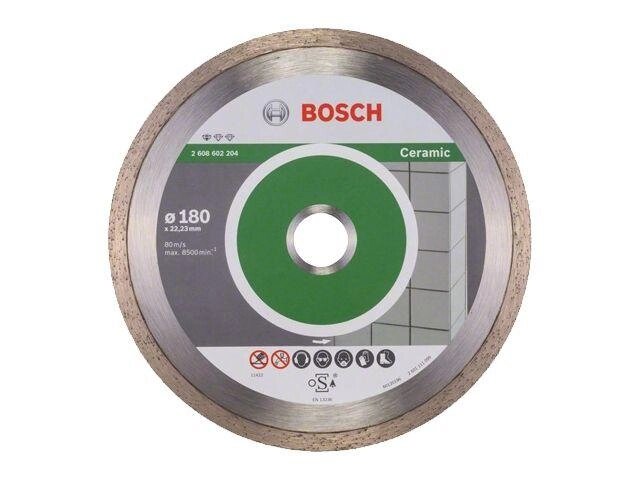 Алмазный круг 180х22 мм по керамике сплошн. STANDARD FOR CERAMIC BOSCH ( сухая резка) от компании ЧТУП «АннаДекор» - фото 1