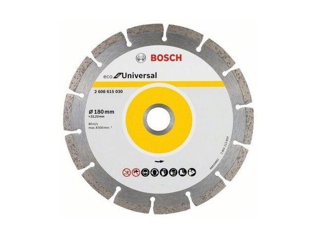 Алмазный круг 180х22 мм универс. сегмент. ECO UNIVERSAL BOSCH (сухая резка) от компании ЧТУП «АннаДекор» - фото 1