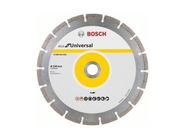 Алмазный круг 230х22 мм универс. сегмент. ECO UNIVERSAL BOSCH ( сухая резка) от компании ЧТУП «АннаДекор» - фото 1