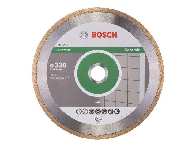 Алмазный круг 230х25.4 мм по керамике сплошн. Standard for Ceramic BOSCH ( сухая резка) от компании ЧТУП «АннаДекор» - фото 1