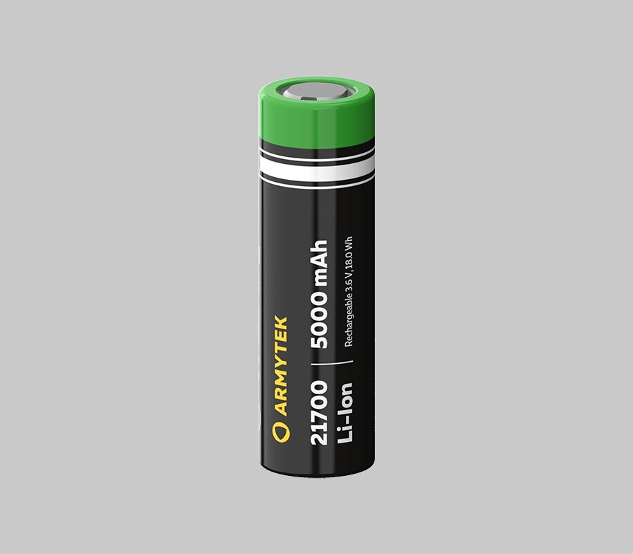 Armytek 21700 Li-Ion 5000 mAh battery Without PCB от компании ЧТУП «АннаДекор» - фото 1