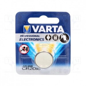 Батарейка CR2016 VARTA lithium 3V 06016101401