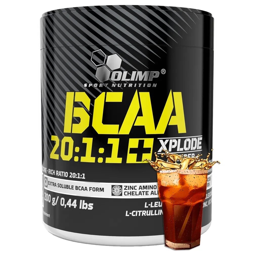 БЦАА OLIMP BCAA 20:1:1 XPLODE POWDER, 200Г, КОЛА от компании ЧТУП «АннаДекор» - фото 1