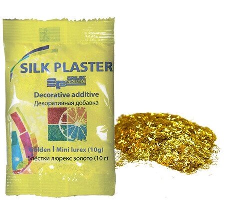 БЛЕСТКИ МИНИ ЛЮРЕКС ЗОЛОТО SILK PLASTER 10г от компании ЧТУП «АннаДекор» - фото 1