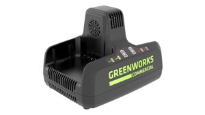 Быстрое зарядное устройство для 2-х аккумуляторов Greenworks 82V, 8АG82C2