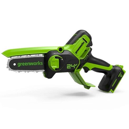 Цепная мини пила аккумуляторная Greenworks 24V, 10см, без АКБ и ЗУ от компании ЧТУП «АннаДекор» - фото 1