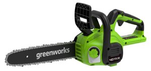 Цепная пила аккумуляторная Greenworks 40V, 30 см, с 1x АКБ 4Ач и ЗУG40CS30IIK4