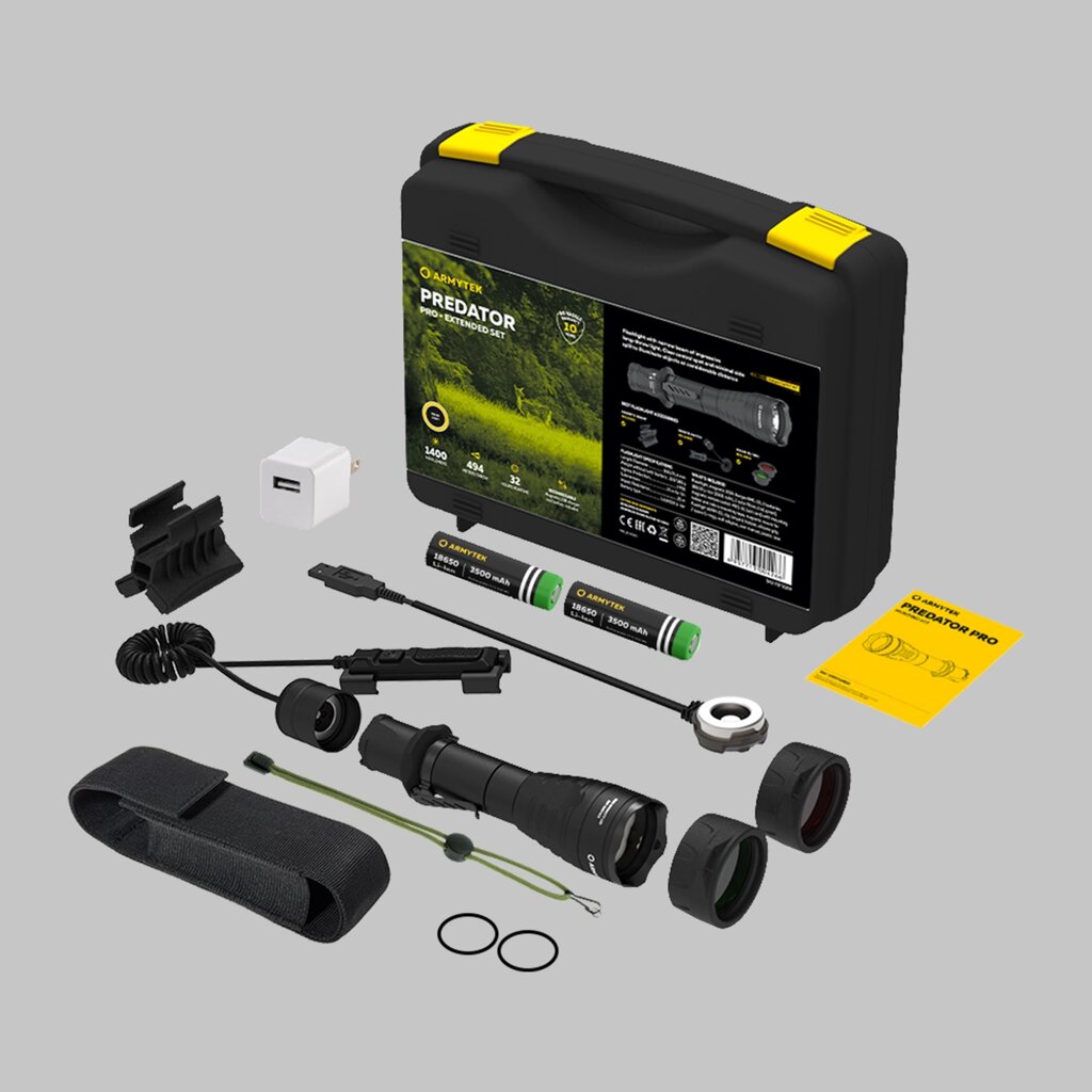 Фонарь Armytek Predator Pro Extended Set Warm от компании ЧТУП «АннаДекор» - фото 1