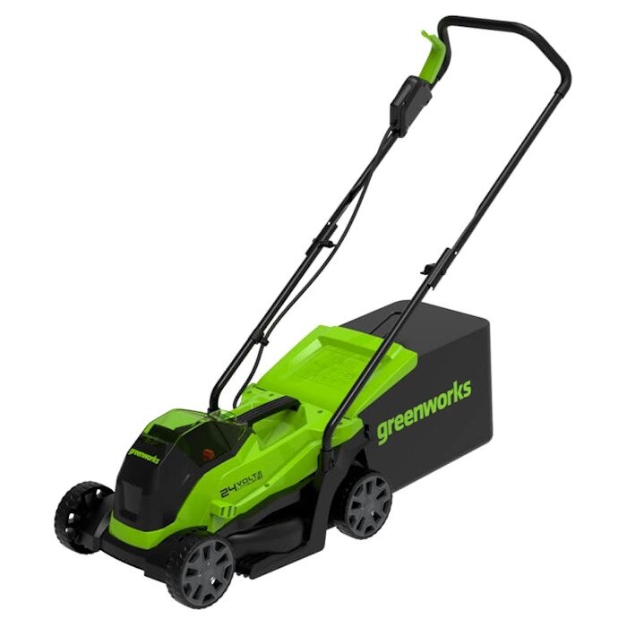 Газонокосилка аккумуляторная Greenworks 24V, 33 см, бесщеточная, с 1хАКБ 4Ач и ЗУGD24LM33K4 от компании ЧТУП «АннаДекор» - фото 1