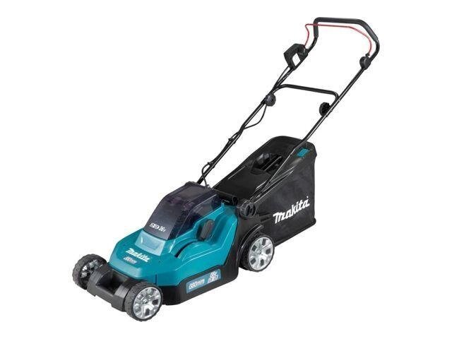 Газонокосилка аккумуляторная MAKITA LXT DLM 382 CM2 (18.0 В, 2 акк., 4.0 А/ч, Li-Ion, шир. 380 мм, выс. 25-75 от компании ЧТУП «АннаДекор» - фото 1