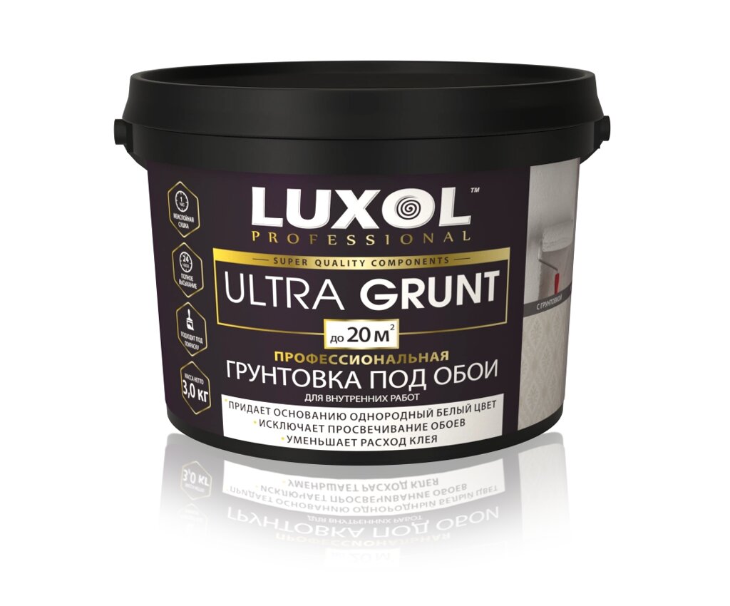 ГРУНТОВКА ПОД ОБОИ «LUXOL ULTRA GRUNT» (PROFESSIONAL) 1,5кг от компании ЧТУП «АннаДекор» - фото 1