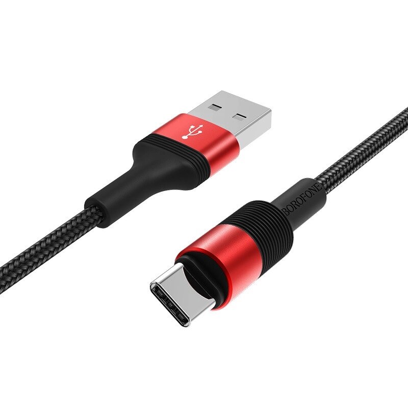 Кабель USB BOROFONE BX21 AM-Type-C 1метр 3А red от компании ЧТУП «АннаДекор» - фото 1