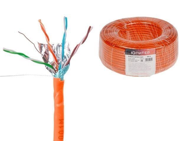 Кабель витая пара F/UTP Cat5E 4х2х24AWG (0.51мм) 50м, CCA, внутр. (ПВХ) Юпитер (ЮПИТЕР) от компании ЧТУП «АннаДекор» - фото 1