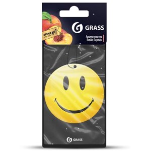 Картонный ароматизатор GRASS "Смайл"персик) ST-0398