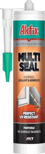 Клей-герметик гибридный Akfix MULTI SEAL серый Shore A40 на основе MS полимера 310мл