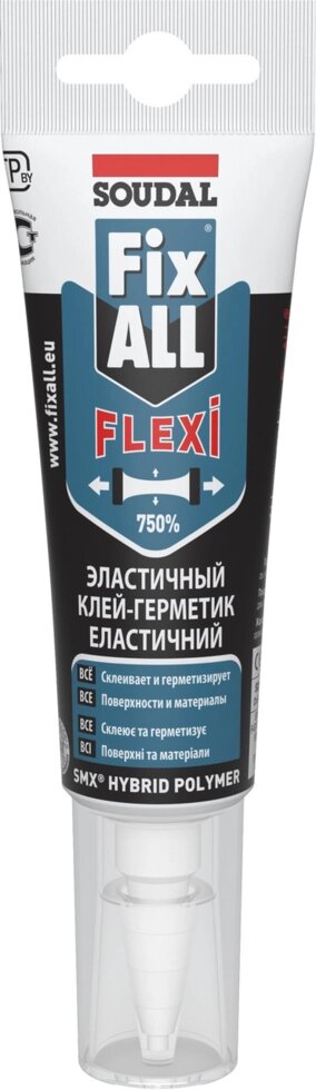 Клей-герметик гибридный Soudal Fix All Flexi белый 125 мл от компании ЧТУП «АннаДекор» - фото 1