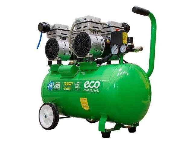 Компрессор ECO AE-50-OF1 безмасляный (280 л/мин, 8 атм, коаксиальный, безмасляный, ресив. 50 л, 220 В, 1,6 от компании ЧТУП «АннаДекор» - фото 1