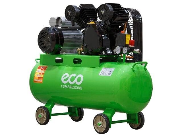 Компрессор ECO AE-705-B1 ременной (380 л/мин, 8 атм, ременной, масляный, ресив. 70 л, 220 В, 2.20 кВт) от компании ЧТУП «АннаДекор» - фото 1