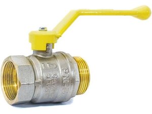 Кран шаровый 1/2" нар. вн. ручка (ГАЗ) PN40, LD