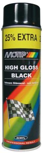 Краска акриловая Черный глянец 500мл MOTiP 04005