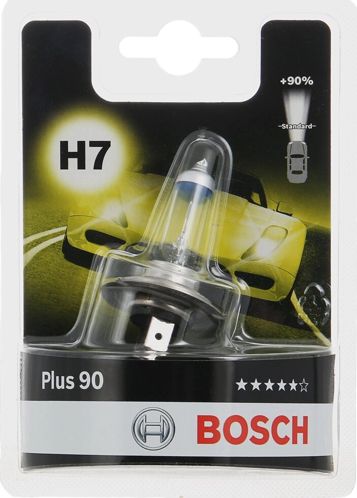 Лампа (H7) 55W 12V PX26D галогенная Plus 90 блистер BOSCH 1987301078 от компании ЧТУП «АннаДекор» - фото 1