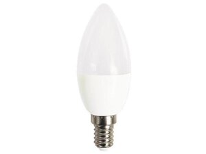 Лампа светодиодная C37 свеча 8вт PLED-LX 220-240в е14 3000к jazzway
