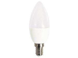 Лампа светодиодная C37 свеча 8вт PLED-LX 220-240в е14 4000к jazzway
