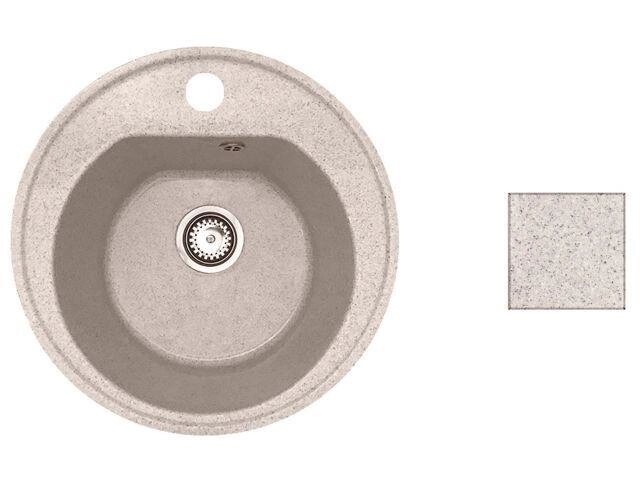 Мойка кухонная из искусственного камня RICHI гранит 510х510 мм, AV Engineering от компании ЧТУП «АннаДекор» - фото 1