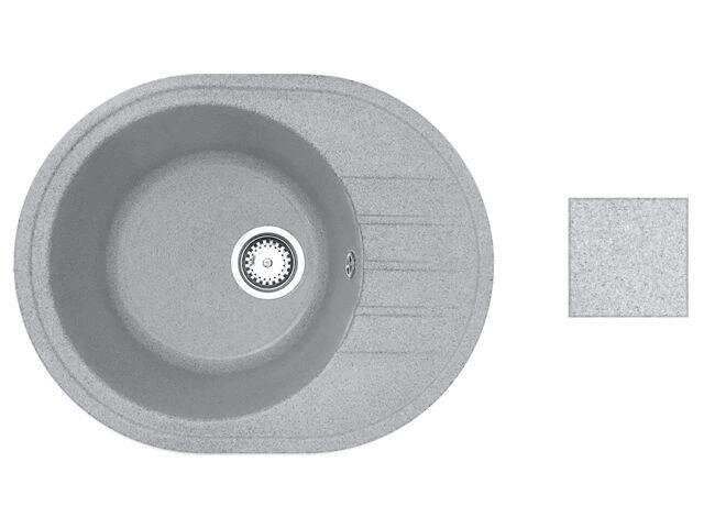 Мойка кухонная из искусственного камня RIO серый, 570х450 мм, AV Engineering от компании ЧТУП «АннаДекор» - фото 1