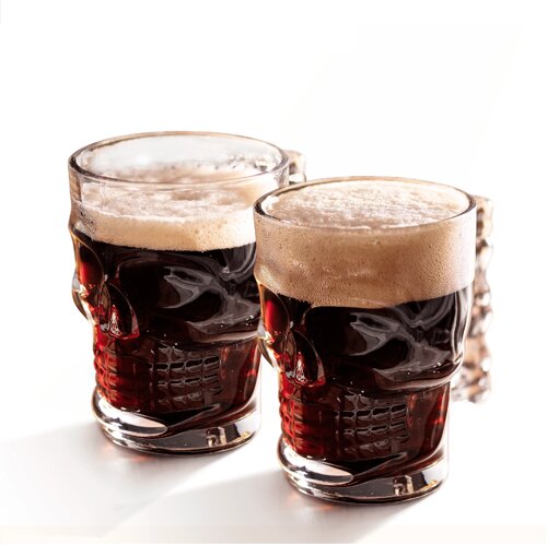 Набор бокалов для пива череп Makkua Beerglass Skull buddy (MB530)