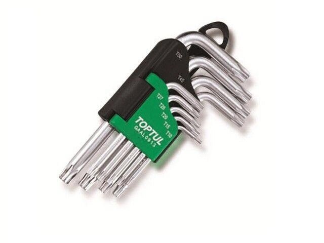 Набор ключей Torx T10-Т50 9шт короткие TOPTUL от компании ЧТУП «АннаДекор» - фото 1