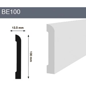 Напольный плинтус BE100 100x13,5x2000 мм (ВхШхД) от компании ЧТУП «АннаДекор» - фото 1