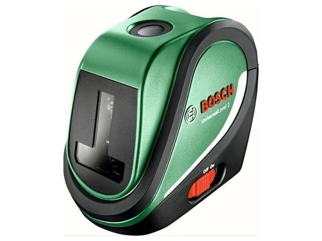 Нивелир лазерный BOSCH UniversalLevel 2 в кор. (проекция: крест, до 10 м, +/- 0.50 мм/м, резьба 1/4") от компании ЧТУП «АннаДекор» - фото 1