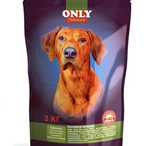 "ONLY" Премиум. Корм для взрослых собак, повышенная физическая нагрузка . Фасовка: 3 кг