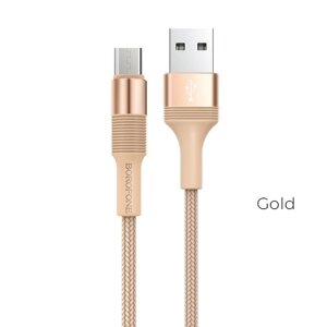 Кабель USB BOROFONE BX21 AM-Type-C 1метр 3А gold