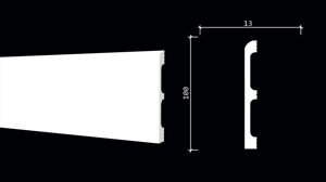 DD707 Плинтус-наличник-молдинг (100х13х2000 мм)