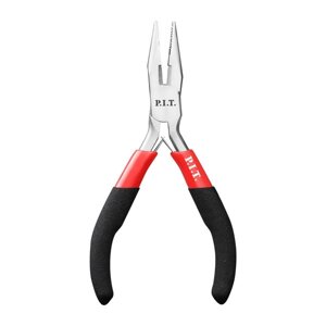 Длинногубцы мини прямые P. I. T. ADVANCE HPLR06-0115L, 115 мм, сталь CR-V, 63HRC, пружина