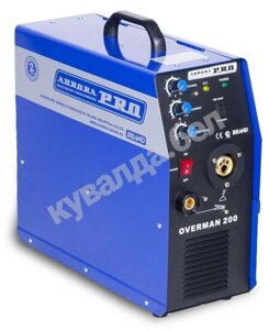 Инверторный сварочный полуавтомат Aurora PRO Overman 200 + маска Aurora A998F BLACK COSMO