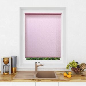 Рулонная штора Мини Lm Decor Жаккард Розовый 43x160 см