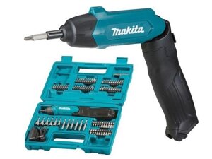 Аккум. шуруповерт MAKITA DF 001 DW в чем.+ аксессуары (3.6 В, 1 акк., 1.3 А/ч Li-Ion, 1 скор., 4 Нм, шурупы до