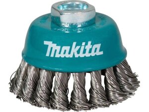 Щетка д/шлиф. маш. проволочная чашечная 75 мм MAKITA (для УШМ, d 75 мм, толщ. проволоки 0,5 мм, M14x2)