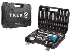 Набор головок и бит 94пр. TREK (1/4", 1/2", 6 граней)